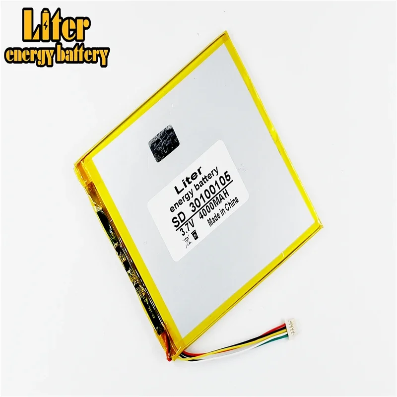 5 thread  3.7 lithium polymer battery 30100105 3.7V 4000MAH 32100106 vi8 mobile power DIY tablet computer 27103107