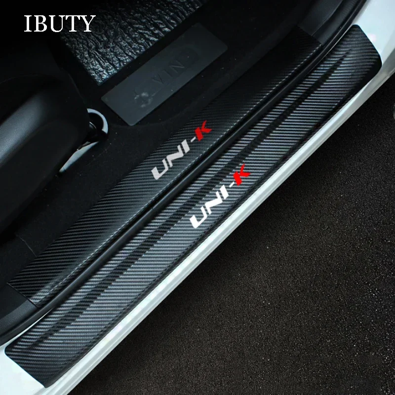 

For Changan UNI-K 2024 2023 2021 Car Door Sill Protector Car Door Anti-kick Pad Cover Co-pilot Storage Box Surface Paste Sticker
