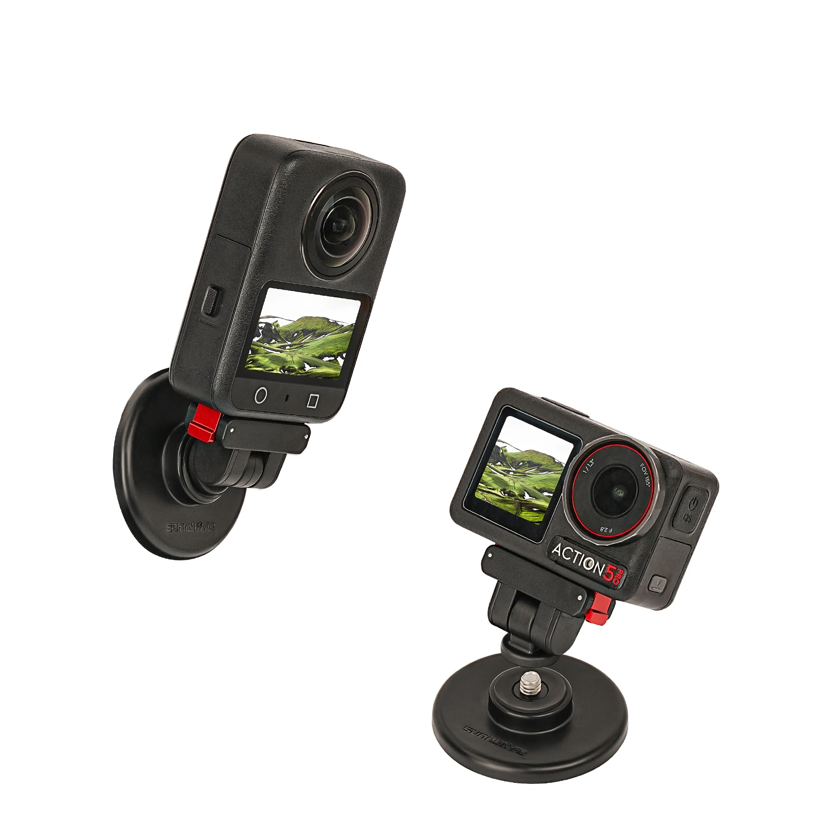 Universal Camera Holder for DJI OSMO 360 Quick-Release Magnetic Base for Action 5 Pro/4/3/2 Adjustable Base Mount