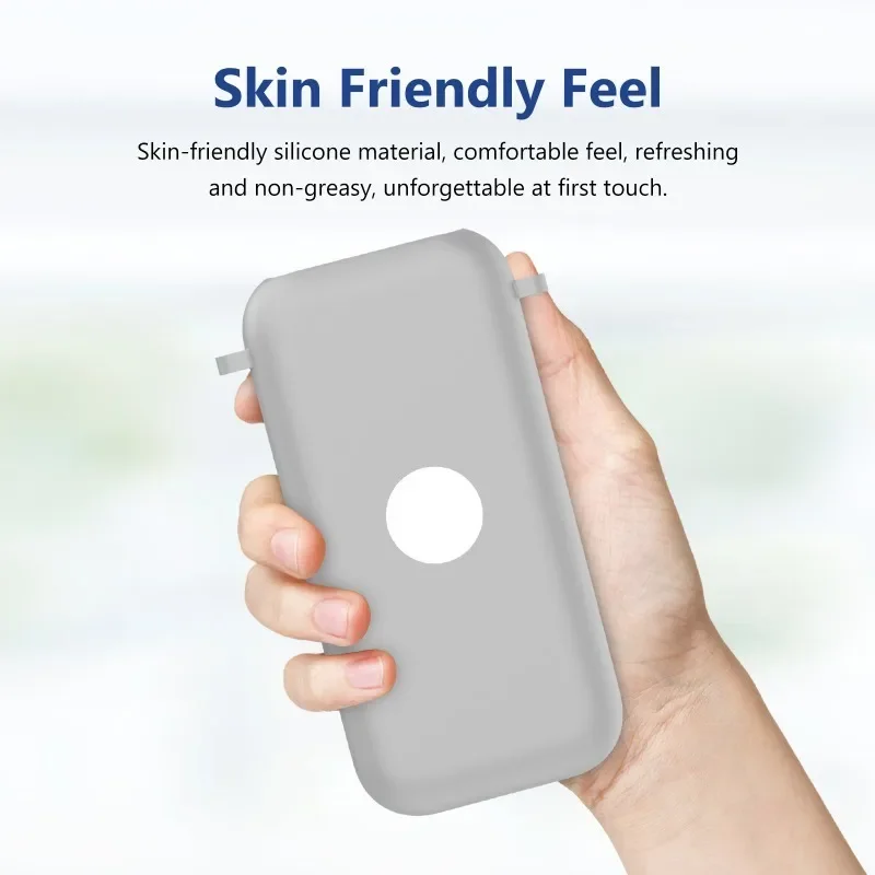 

For Power Bank Case Silicone Convenient Diagonal Cross Anti-Scratch Anti-Scuff All-Inclusive Case