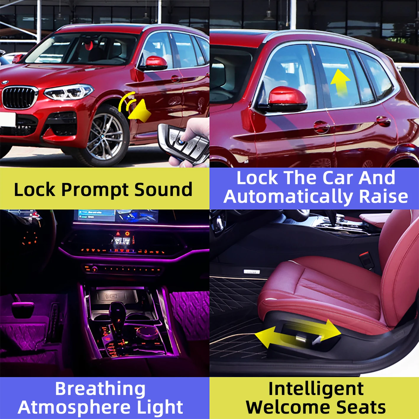 لسيارات BMW F/G الهيكل 3/5 سلسلة X3X4X5X6X7 سيارة رياضية مريحة وحدة تحكم ذكية قفل النافذة التلقائي الصوت