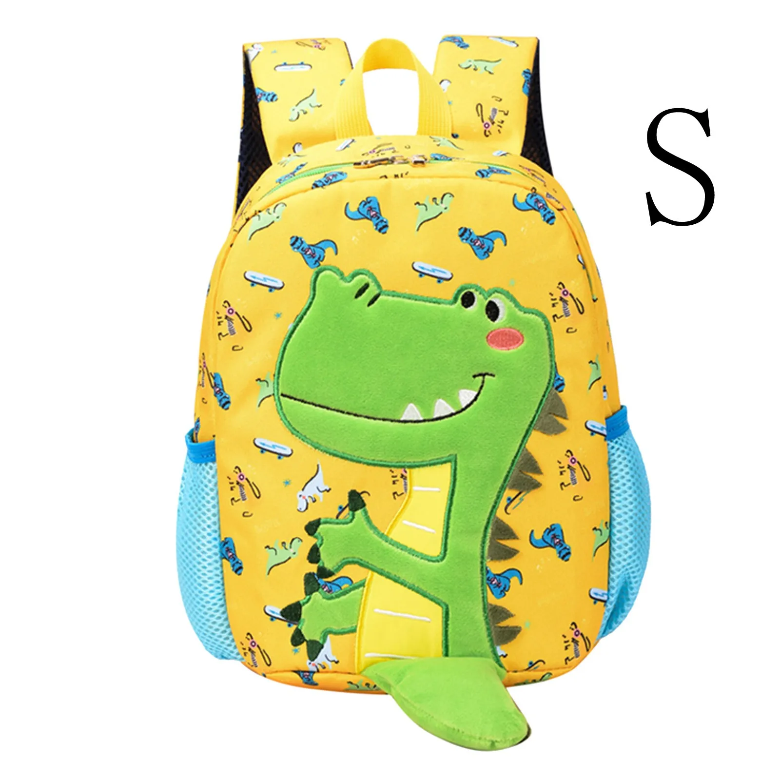 School Starts Season Student Bag Fashion Breathable Dinosaur Print Child Zipper Cartoon School Bag Backpack Bookbags Back Pack