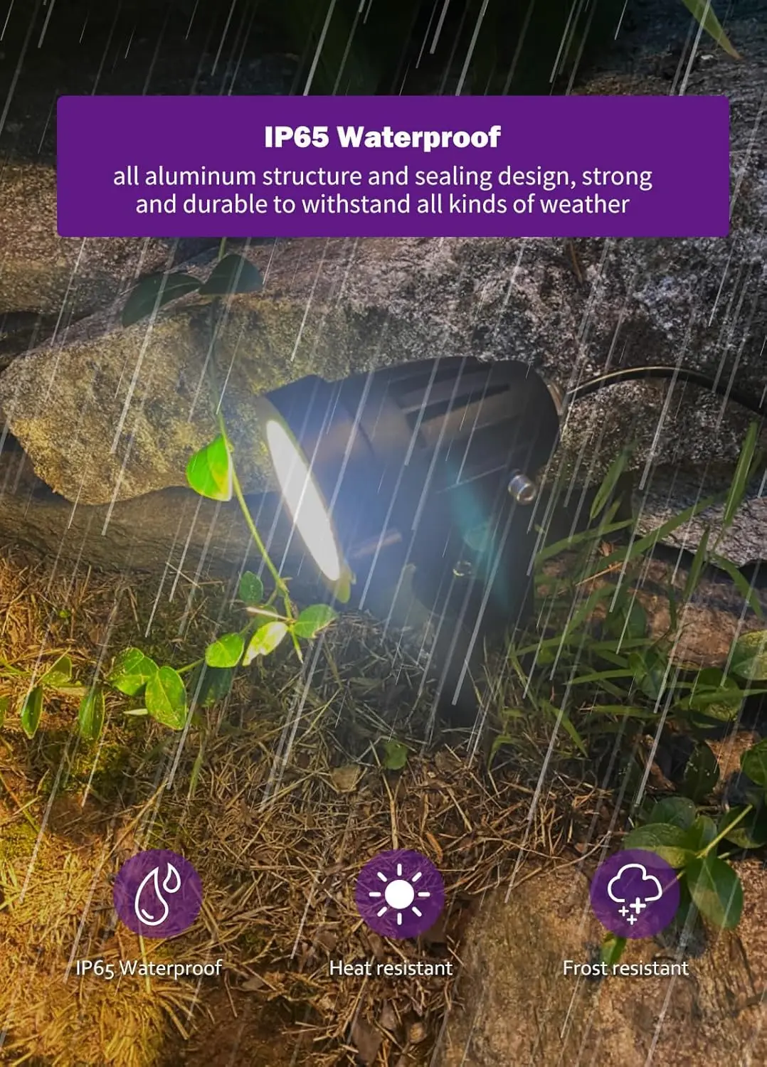 أضواء كاشفة RGBW خارجية مع جهاز تحكم عن بعد، طقم إضاءة المناظر الطبيعية بجهد منخفض 6 وات، مقاومة للماء IP65 للحديقة، 4 عبوات