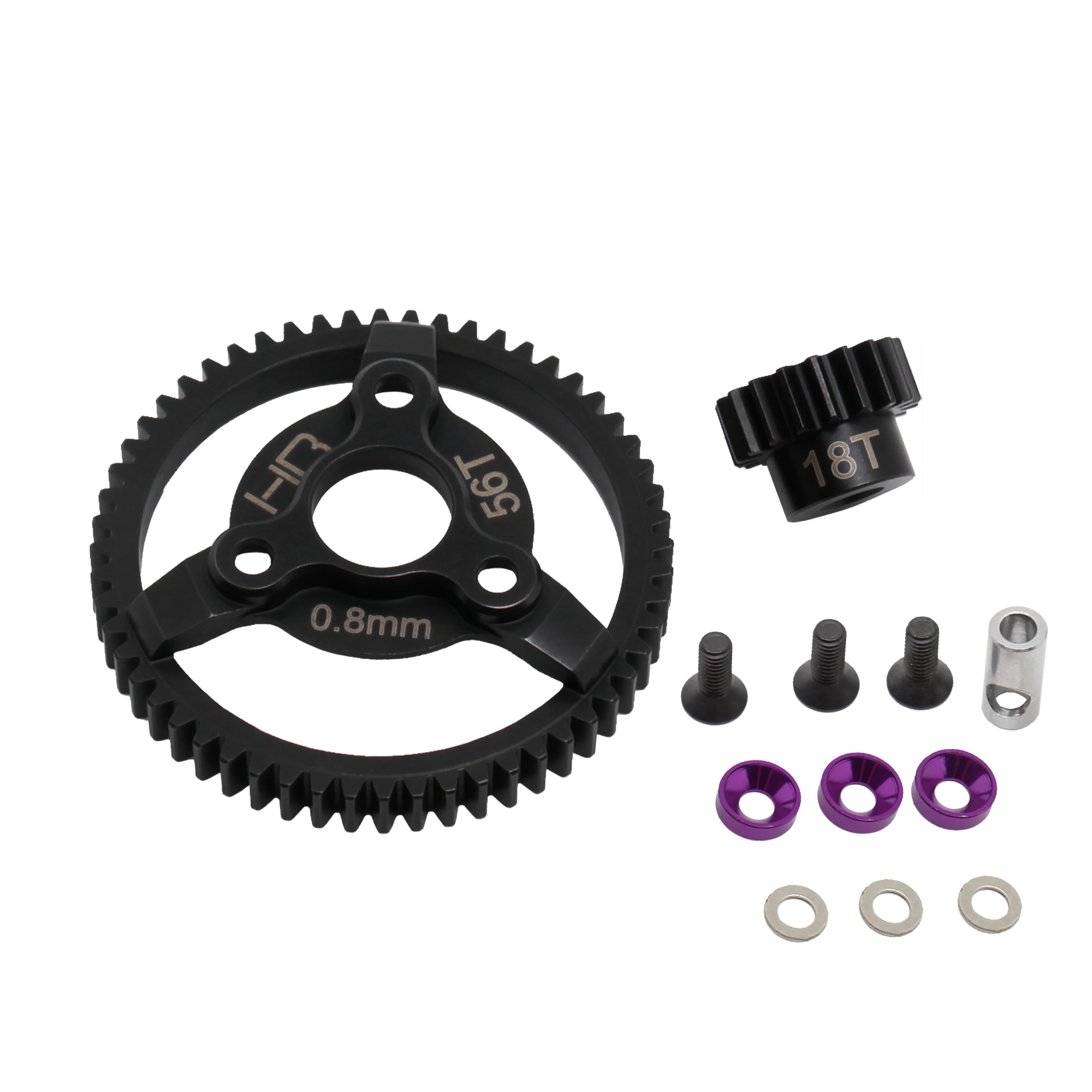 Hot Racing Steel Spur Pinion Gear 32P 18T/56T 58T 60T for Traxxas Slash 2WD Drag Slash Rustler Bandit Upgrade Part