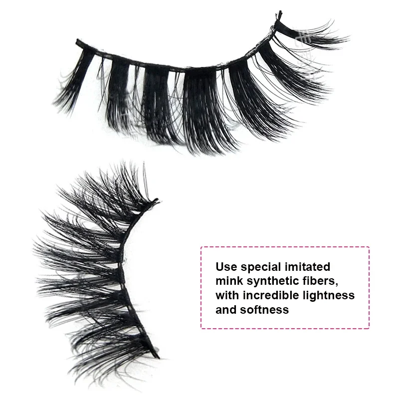 롯드 5 Pairs Natural False Eyelashes 3D false eyelashes Thick False Eyelash Extensions Tools sexy mink eyelashes eye lashes cilios