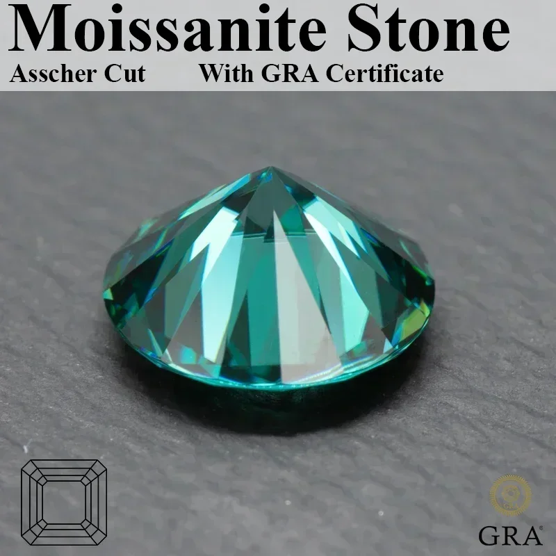 8 Hearts 8 Moissanite Stone Arrows Round Shape Natural Emerald Green Color DIY Advanced Jewelry Making Materials Wit