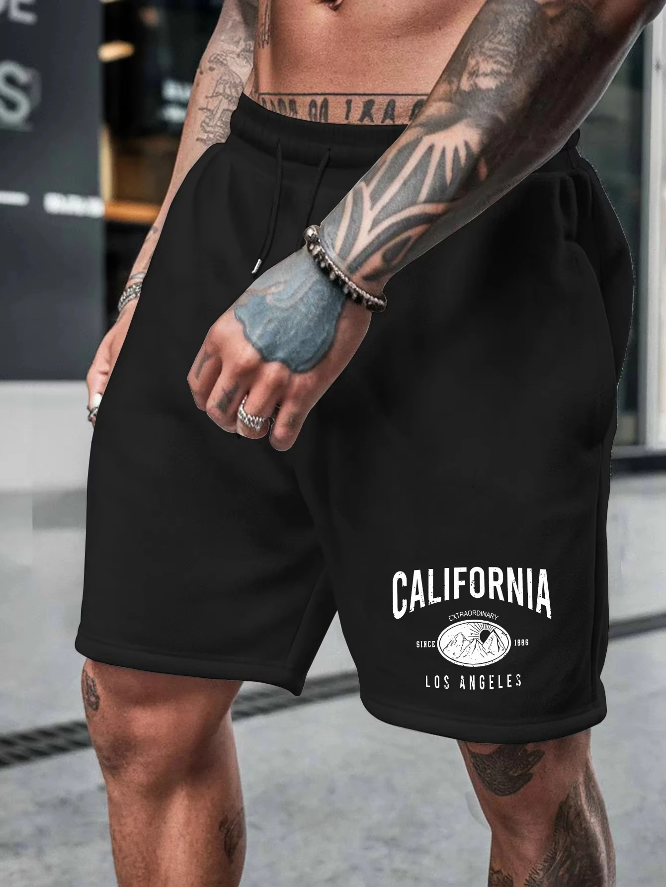 Men's 2026 New Hot Summer California Men's Special Shorts Suitable for Casual Wear Multifunctional Medium Length Sports Shorts