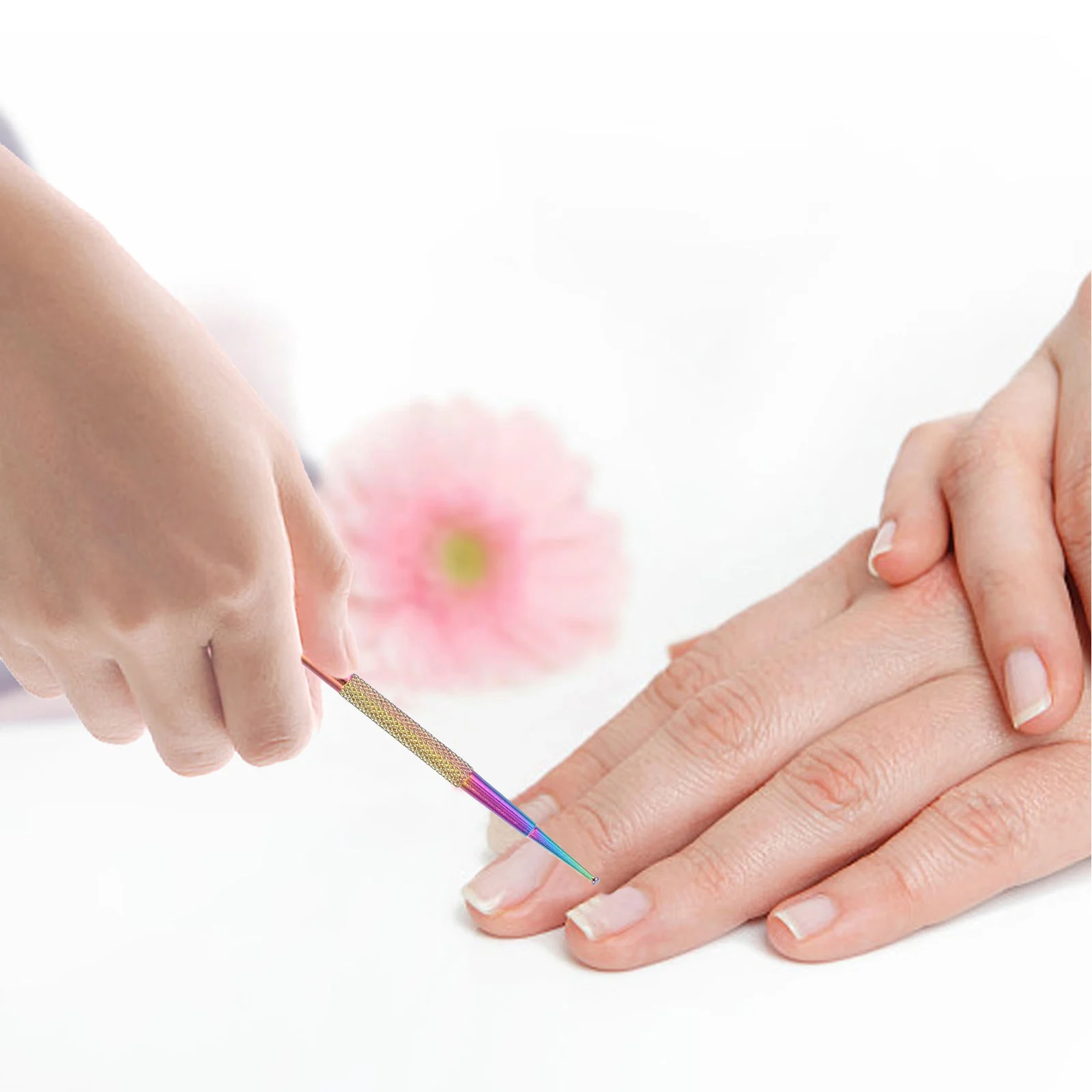 

4 Pcs Dotting Pen Nail Tool Rhinestone Picker Stainless Steel Accessories Durable Material Versatile Usage Manicure Kit