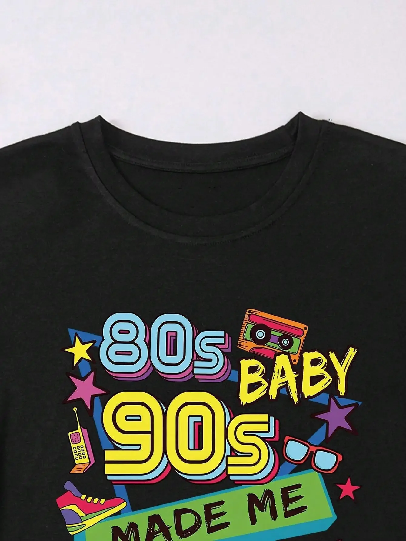 80 90S Hip-Hop Music Printing T Shirt Female Street Cool Tshirt Casual All-Match Short Sleeve Breathable Comfortable T-Shirts