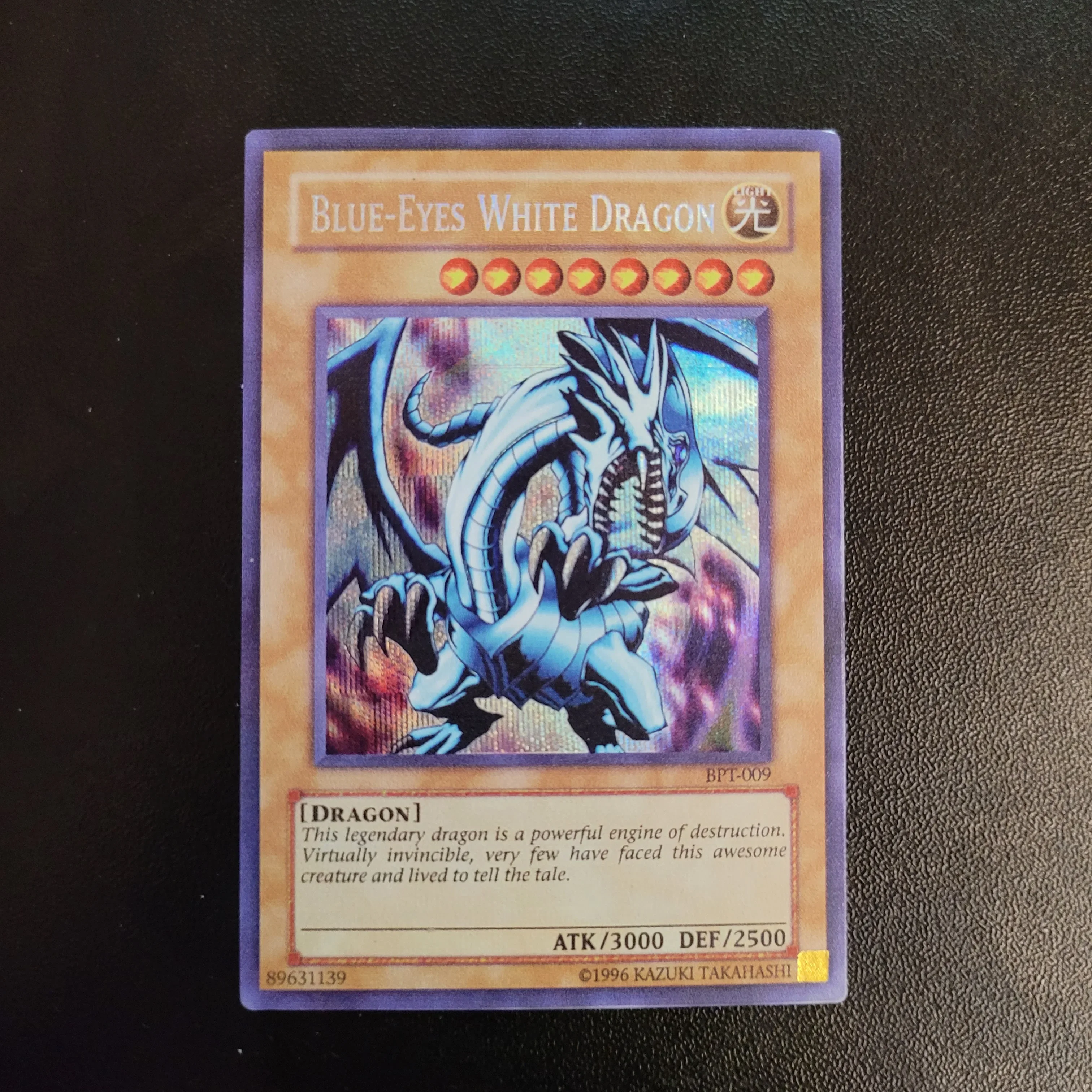 

Yu-Gi-Oh Secret Rare BPT-009/ Blue-Eyes White Dragon Children's Gift Collectible Card Toys (Not Original)