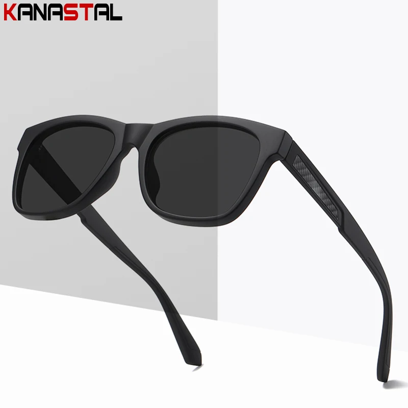 Men's Polarized Sunglasses UV400 Casual Sports New Sun Glasses TR90 Eyeglasses Frame Fishing Driving Outdoors Male Visor Eyewear