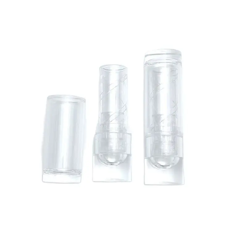 

Transparent Lipstick Tube 12.1mm Empty Round Cosmetic Lip Oil Packaging Refillable Bottle 20/50pcs Plastic Lip Balm Containers