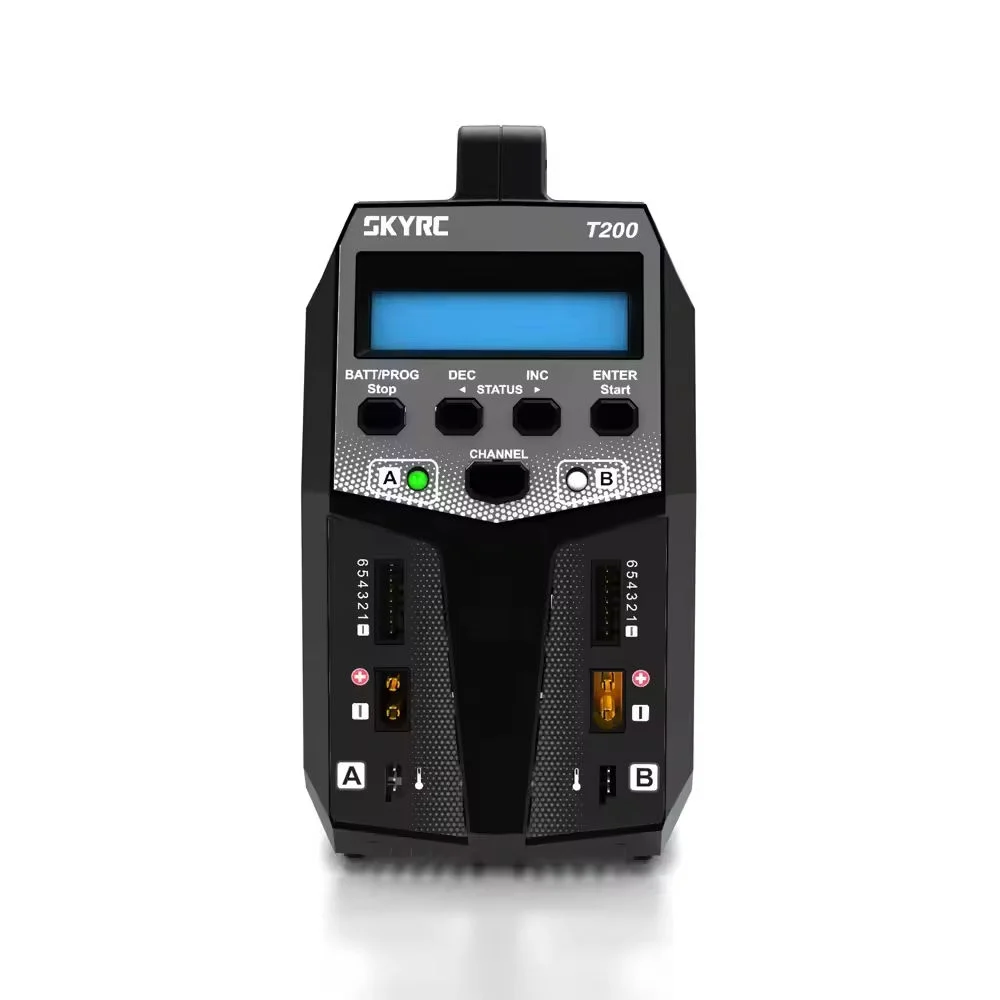 SKYRC T200 Charger 2X100W 12A AC/DC DUAL Battery Balance Charger for 1-6S Lipo/LiHV/LiFe/LiIon Battery Replacement Parts