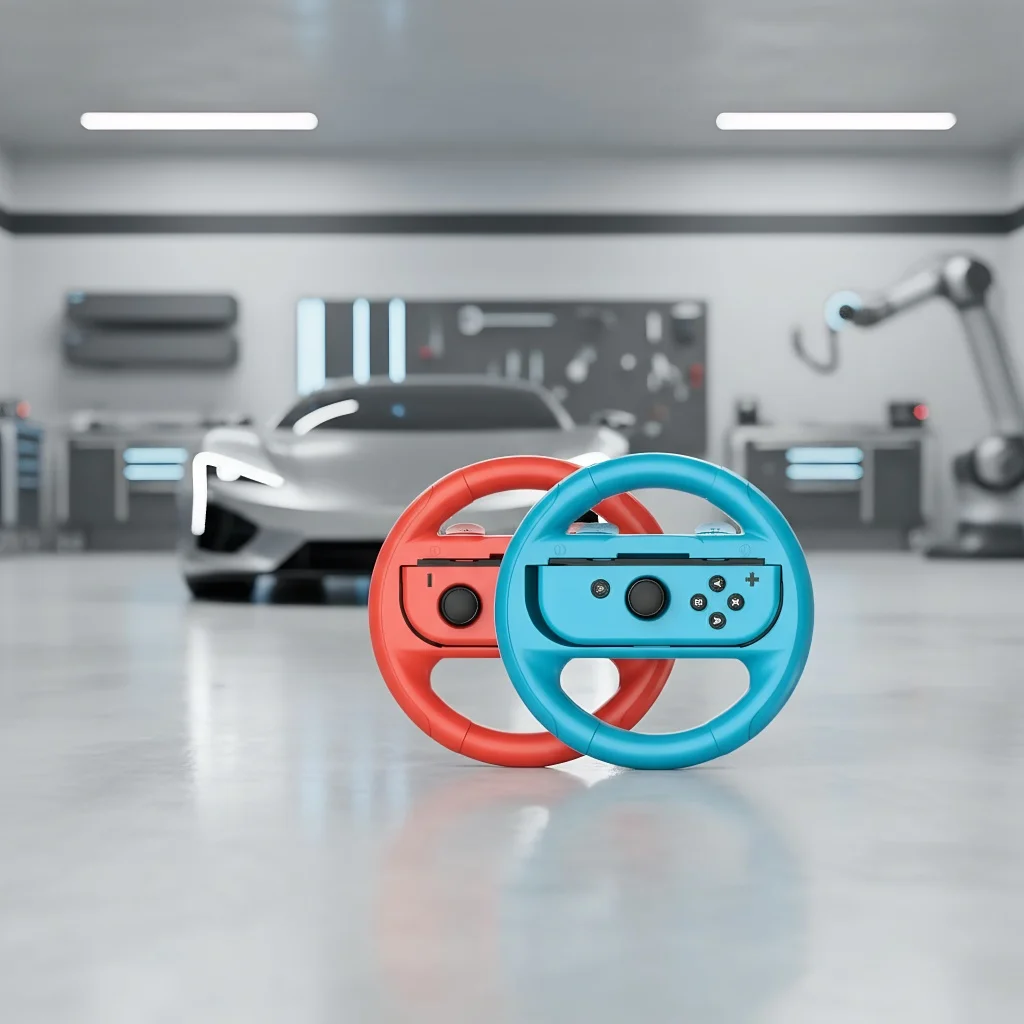 

Left Right Game Steering Wheel Controller Handle Holder for Nintendo Switch OLED Accessories