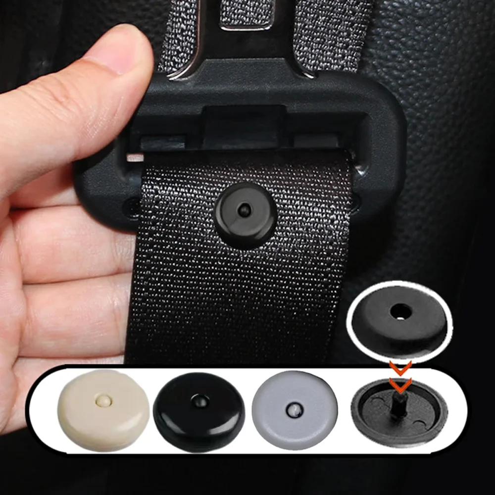 Car Safety Seatbelt Stopper Buckle Auto Seat Belt Spacing Limit Stop High Quality Anti-slip Button Retainer Rivet Stud Clips
