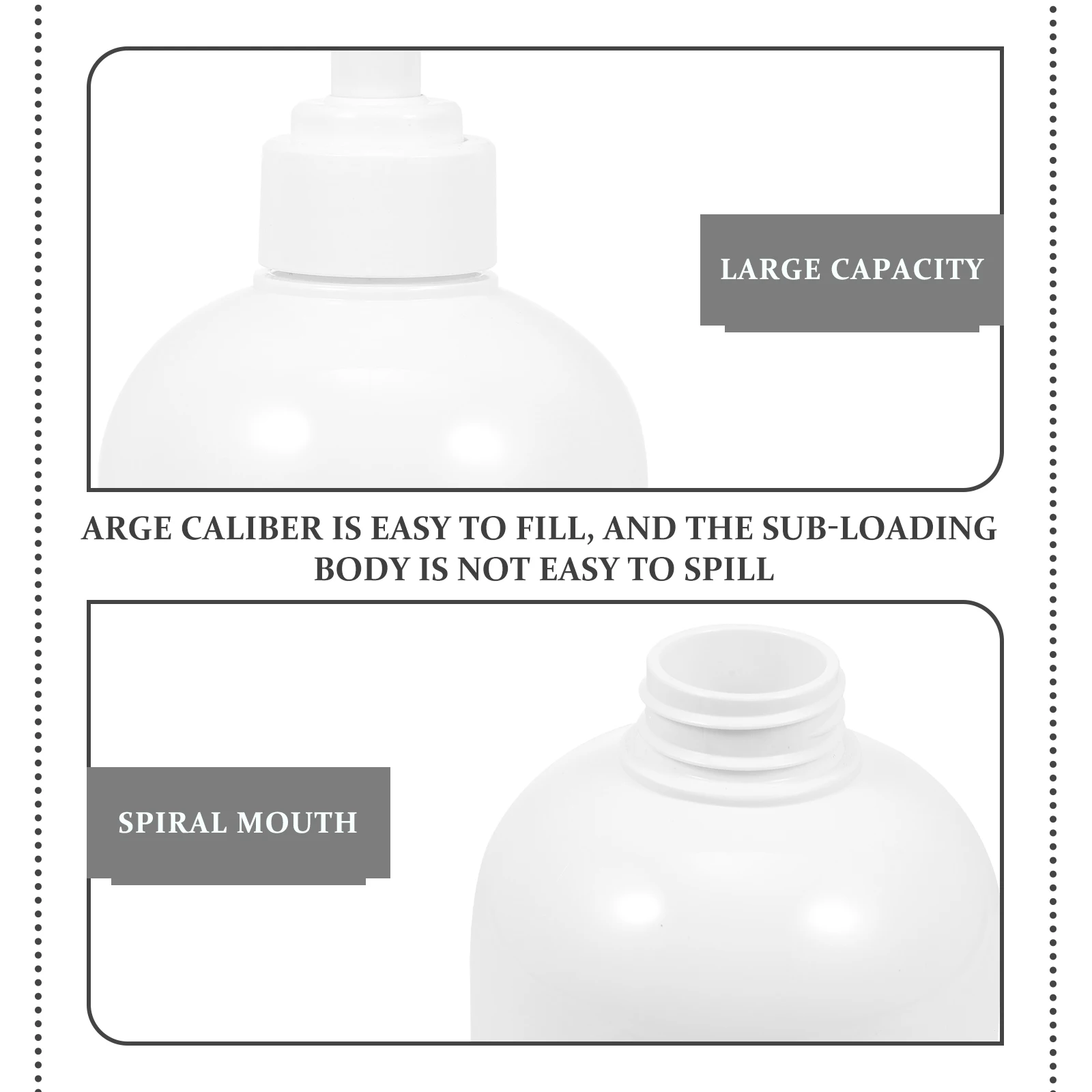

2pcs -Type Soap Dispenser Refillable Lotion Bottle Shampoo Holder For Bathroom Leak-Proof Design Squeeze Body