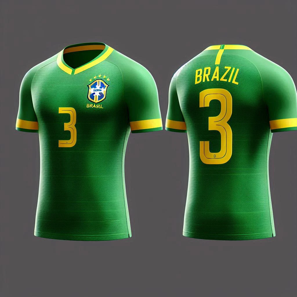 2025 Sports T-Shirt Men\'s Loose Brazil AICG Breathe Quick Football Jersey Boy Clothes Outdoor Women Sports Top 3D Pristiano