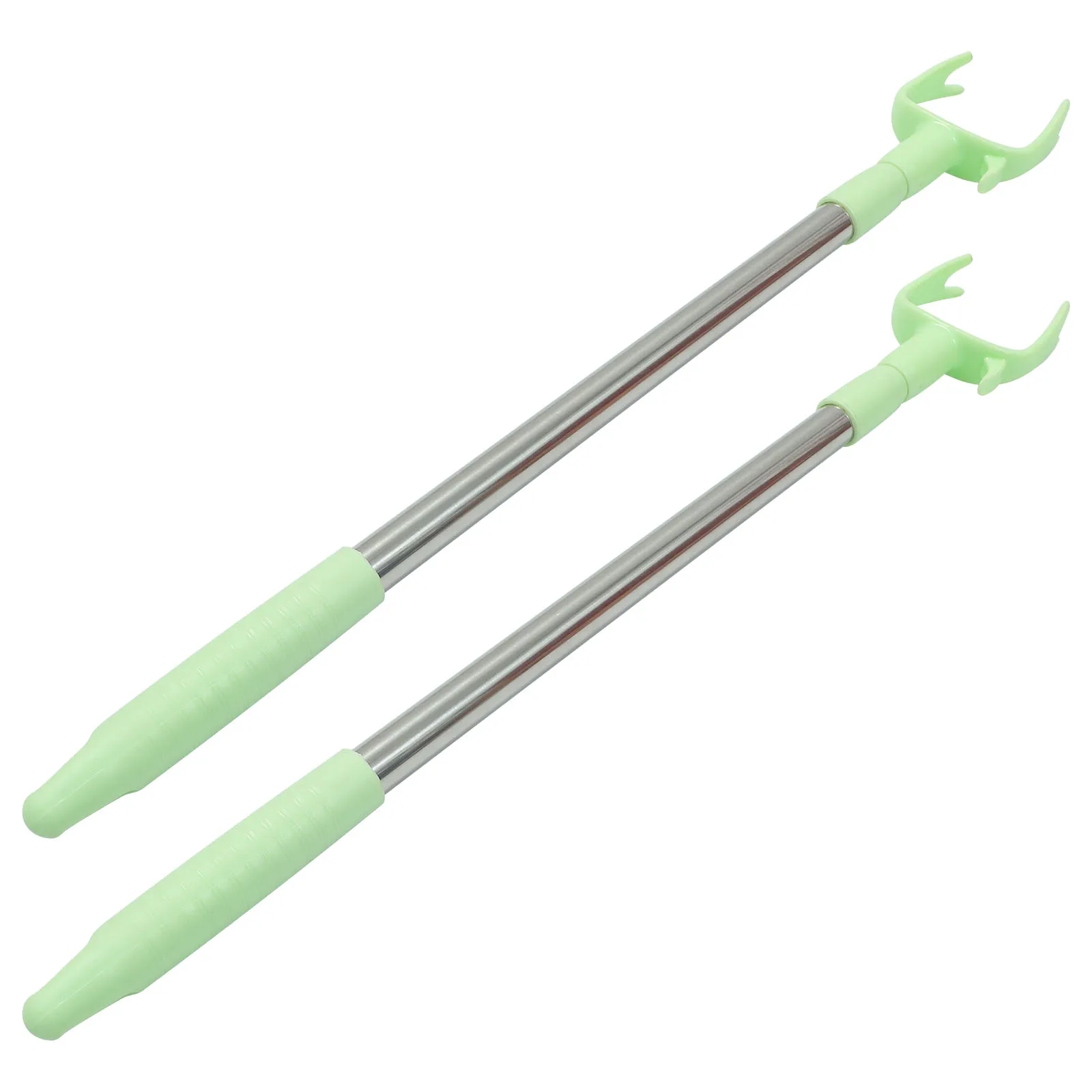 

2 Pcs Bar Simple For Fork Home Drying Pole Retractable Clothes Pole Clothes Rod Home Storage Solution