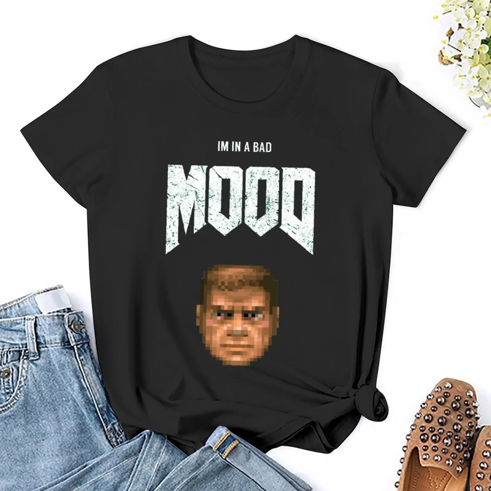 Crewneck Bad MOOD Essential T-shirt  Movement Tees Premium Funny Novelty Travel