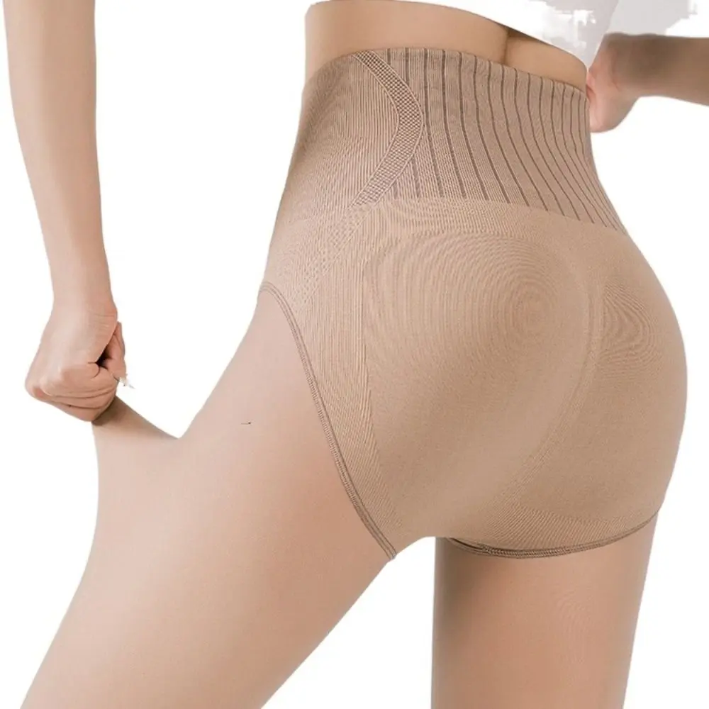 Durable Solid Color High Waist Pantyhose Nylon Nude Color Thermal Pantyhose Dress Tights Stockings Bare Leg Artifact Girl view 2