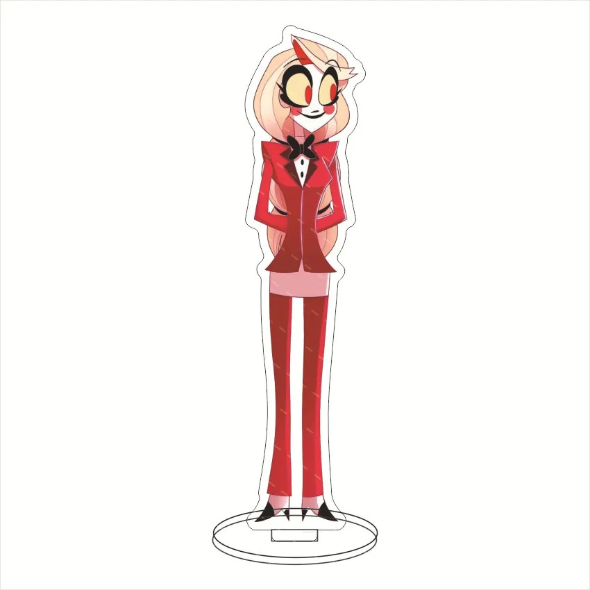 Anime Hazbin Hotel Anime Cosplay Stand Figure Charlie Morningstar Vaggie Alastor Acrylic Standing Desktop Decor Model Gift