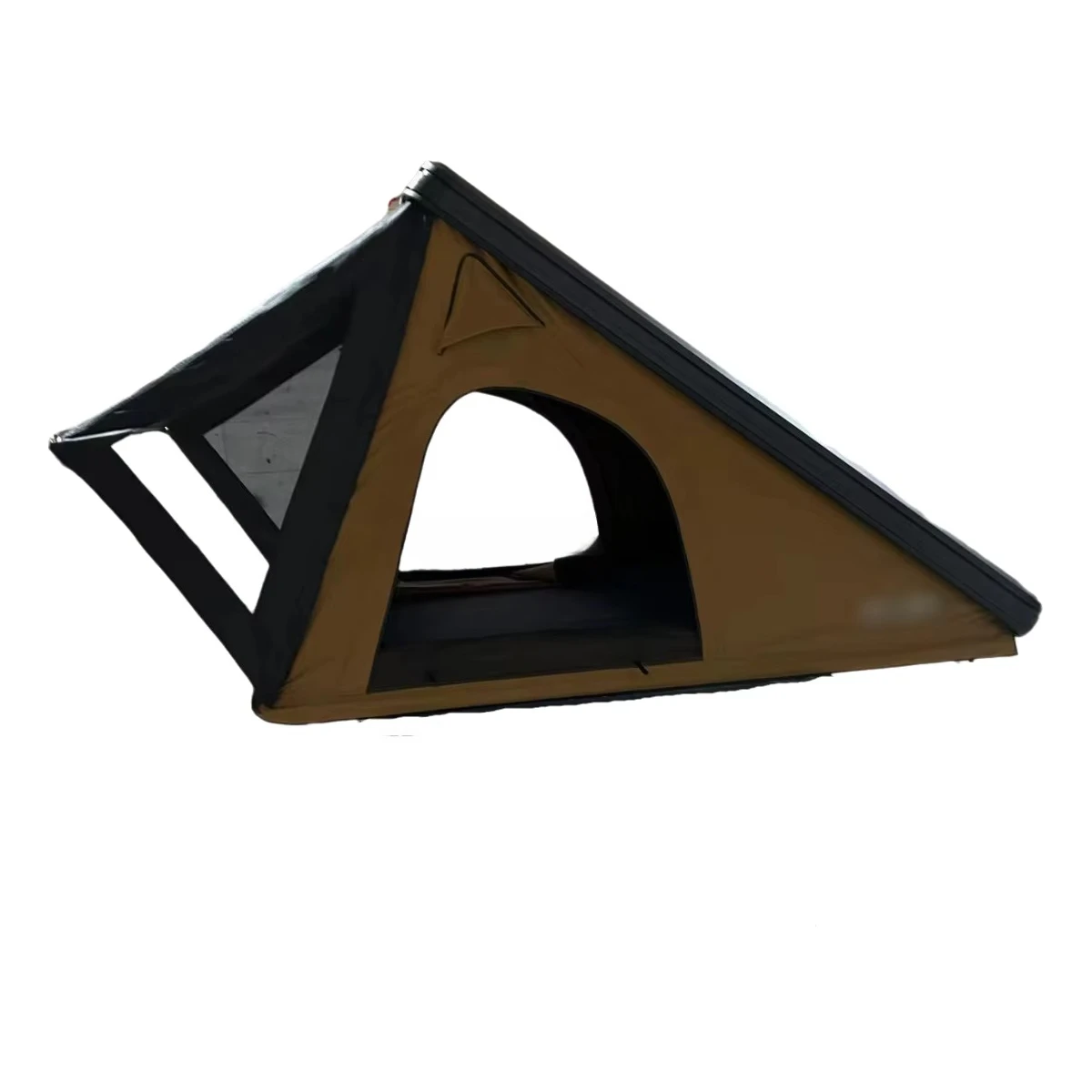 Ultra-thin aluminum hardtop car roof tent triangular hard shell canvas waterproof roof tent outdoor camping
