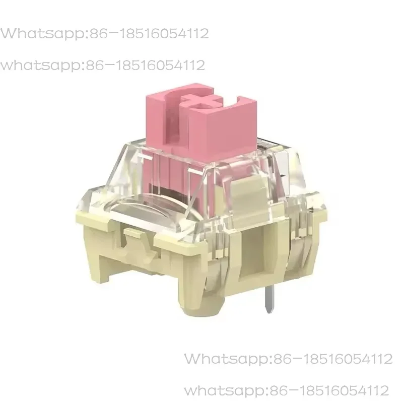 Gold Pink V2 Mechanical Keyboard Switch 37g 3 Pins Linear Switches SMD RGB Custom Silver Hot Swap Smooth Factory Lubricated