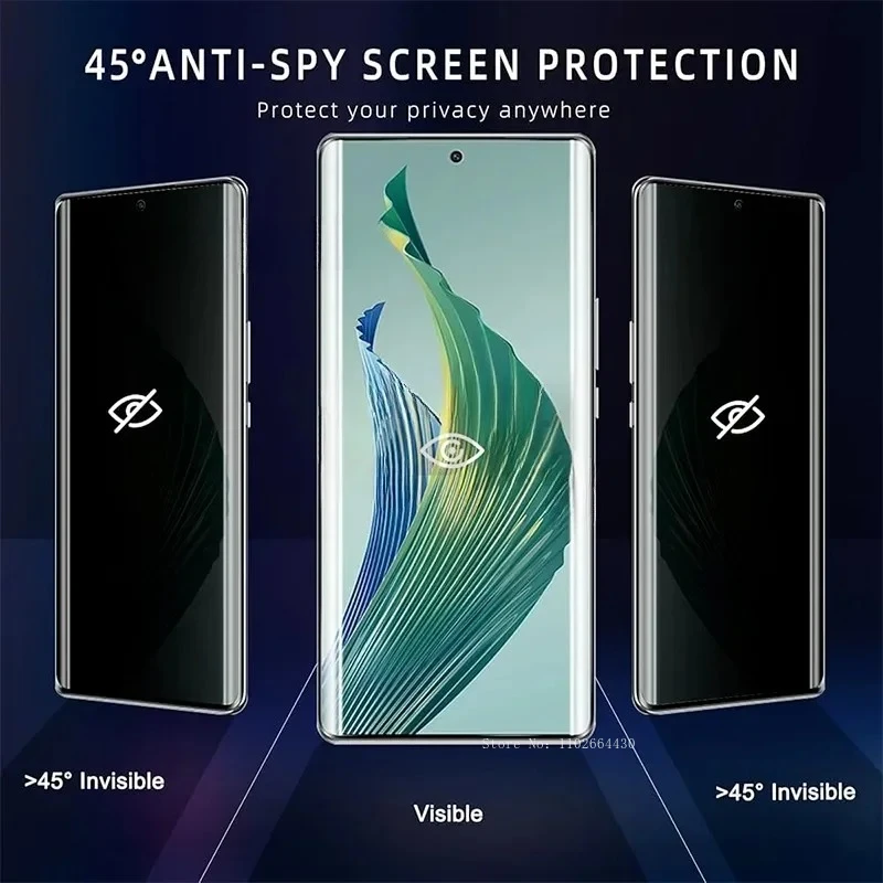 Privacy Anti Spy Peeping Hydrogel Protective Film For Honor 200 Pro Screen Protector For Honor 100 90 80 70 60 50 Pro Soft Film