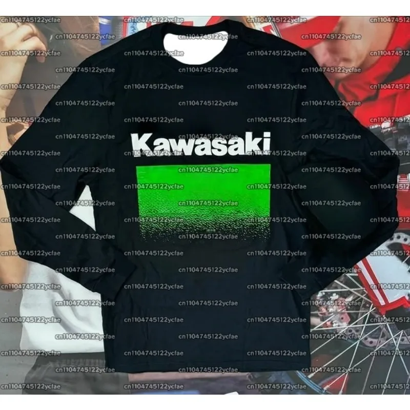 

Kawasaki Motocross Jersey 2025 Autumn Long Sleeve Breathable T-Shirt for Mountain Bike Downhill Sport Outdoor Riding Clothing
