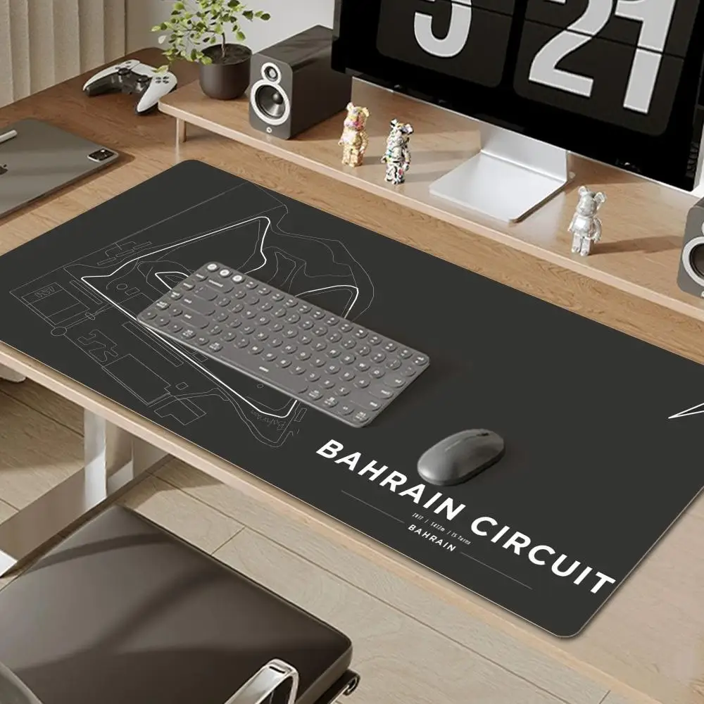 New Arrivals Formula 1 Racing Circuit Mouse Pad Desk Cute HD Desk Pad Extended Gaming Keyboard Mats Large Gamer Mousepad 90x40