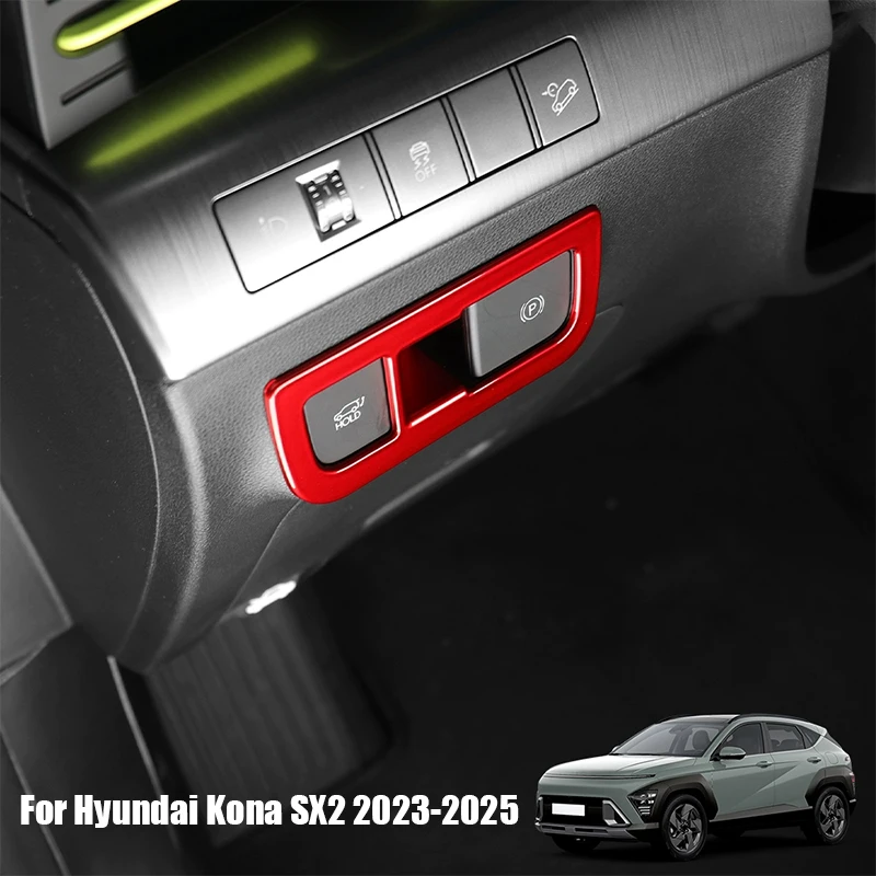

Для Hyundai Kona SX2 2023 2024 2025 автомобильная электронная тормозная панель декоративная рамка из материала ABS