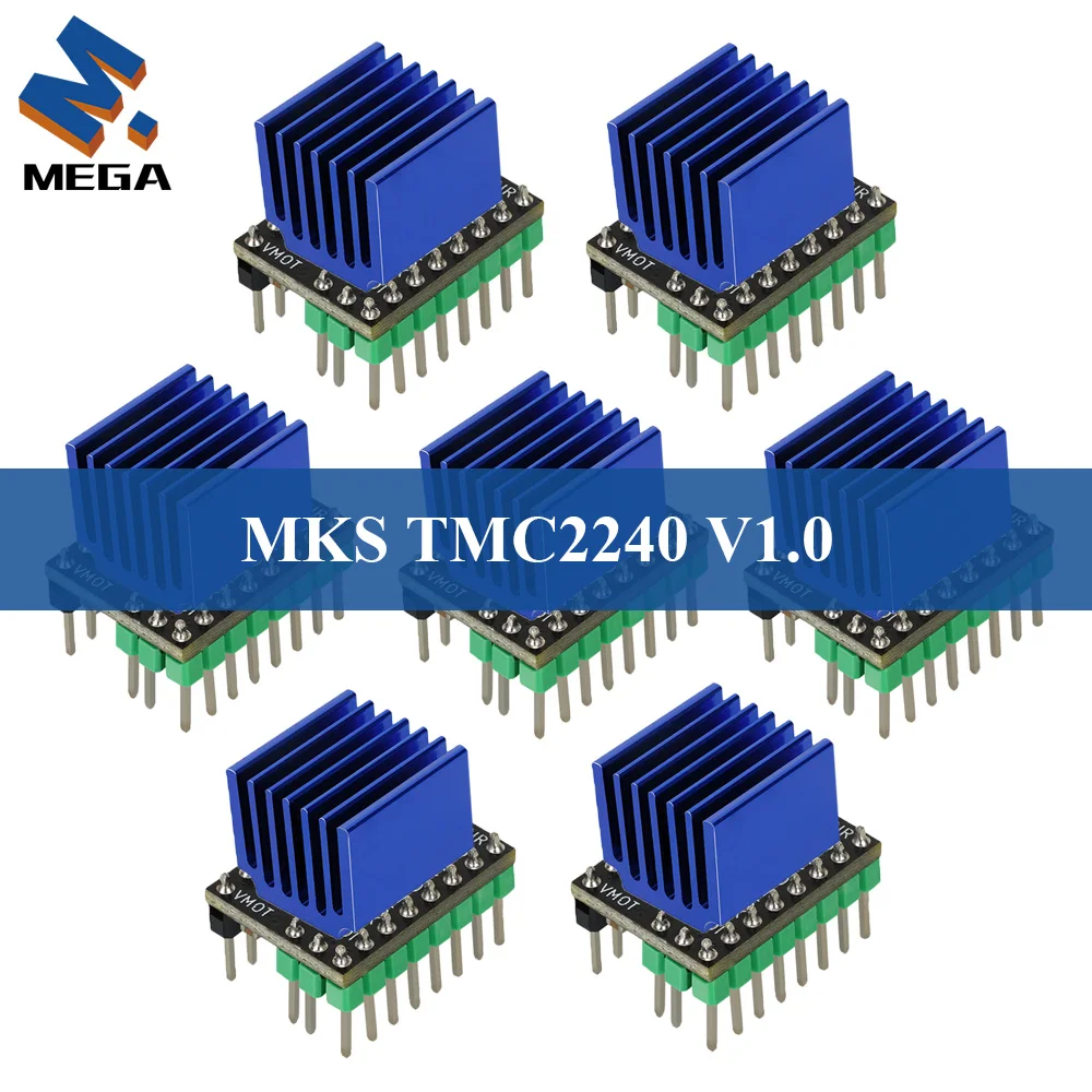 

MEGA MKS TMC2240 Stepper Motor Driver Module 3D Printer Parts Silent Driver replace TMC2209 TMC5160 For SKR V1.4 Turbo 2 Octopus