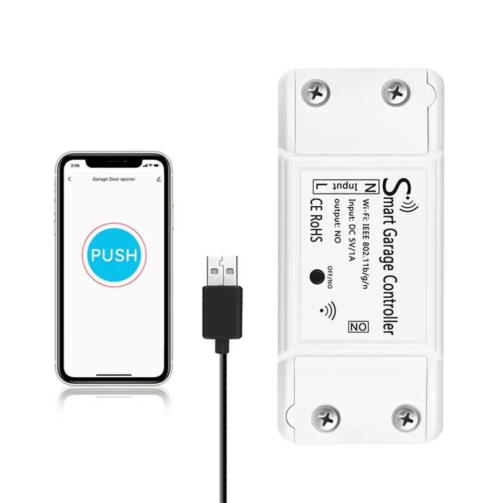 Homekit Wifi Smart Deur Open Garagedeur Afstandsbediening Schakelaar Met/Eu/Us/Uk Plug Control Via Alexa Home