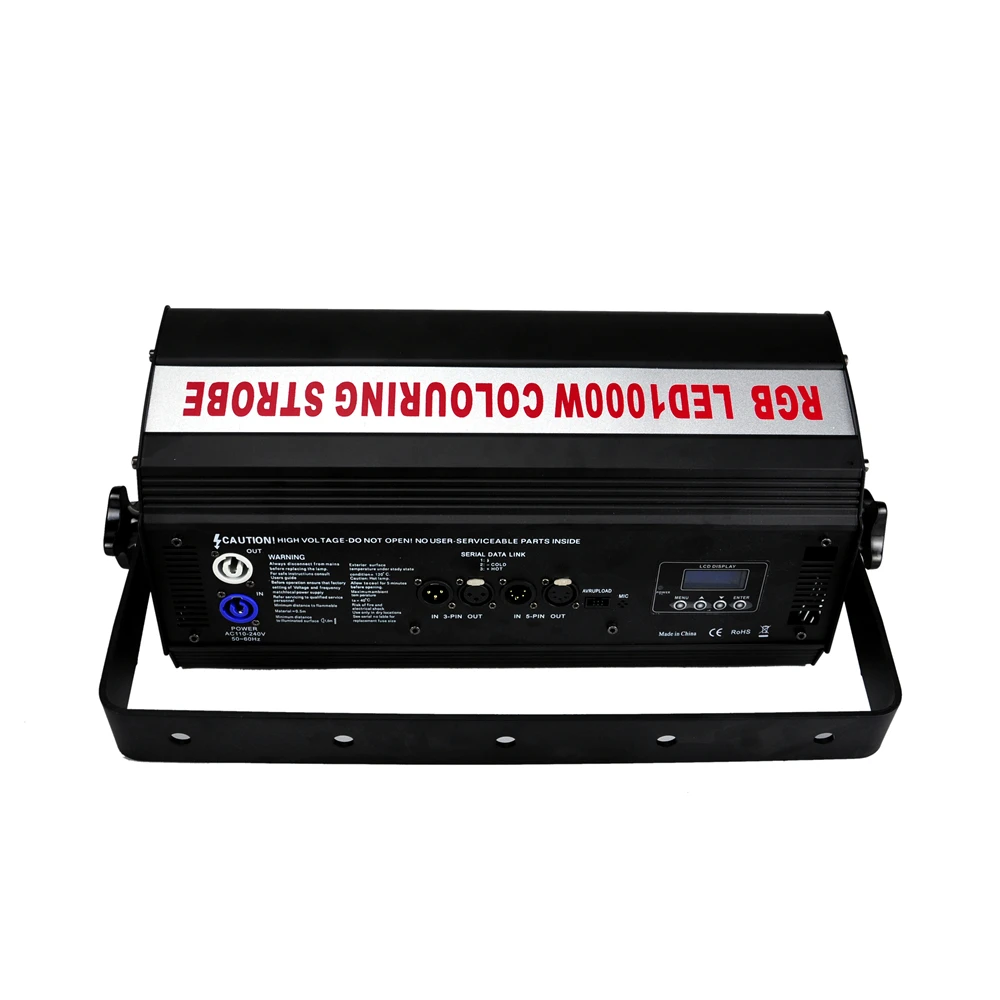 1000W RGB Segment สี Zone Control แสงเวที Strobe Blinder Wash Light DJ Disco ไฟเสียงเปิดใช้งานโหมด DMX512