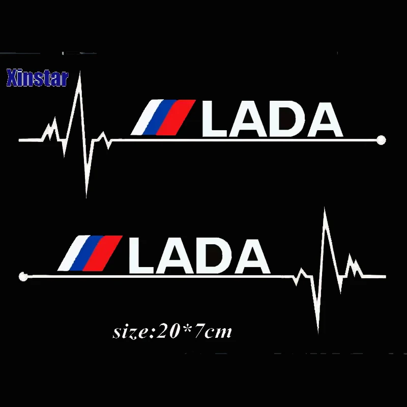 2pcs Car Windows Sticker For Lada Vesta Xray Largus Granta NIVA