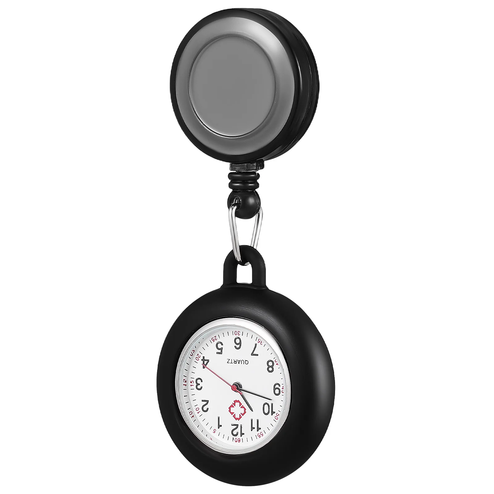 

Nurse Watch Pocket Hanging Badge Reel Student Clip on Watches Durable Smiling Face Clear Number Premium Material