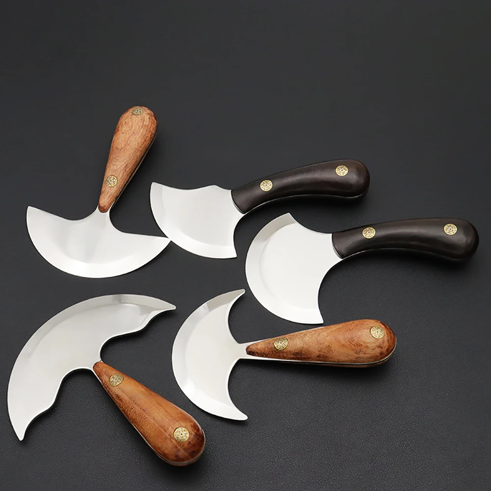 

Professional Leather Thinning Knife DIY Handmade Leathercraft Skiving Cutting Tools Ultra Sharp Round Head M390 Steel Blade