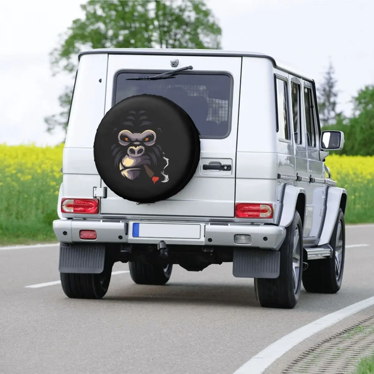 Monkey Smoking Spare Tire Cover for Toyota Mitsubishi Suzuki Jeep SUV Camper Car Wheel Protector Covers 14\