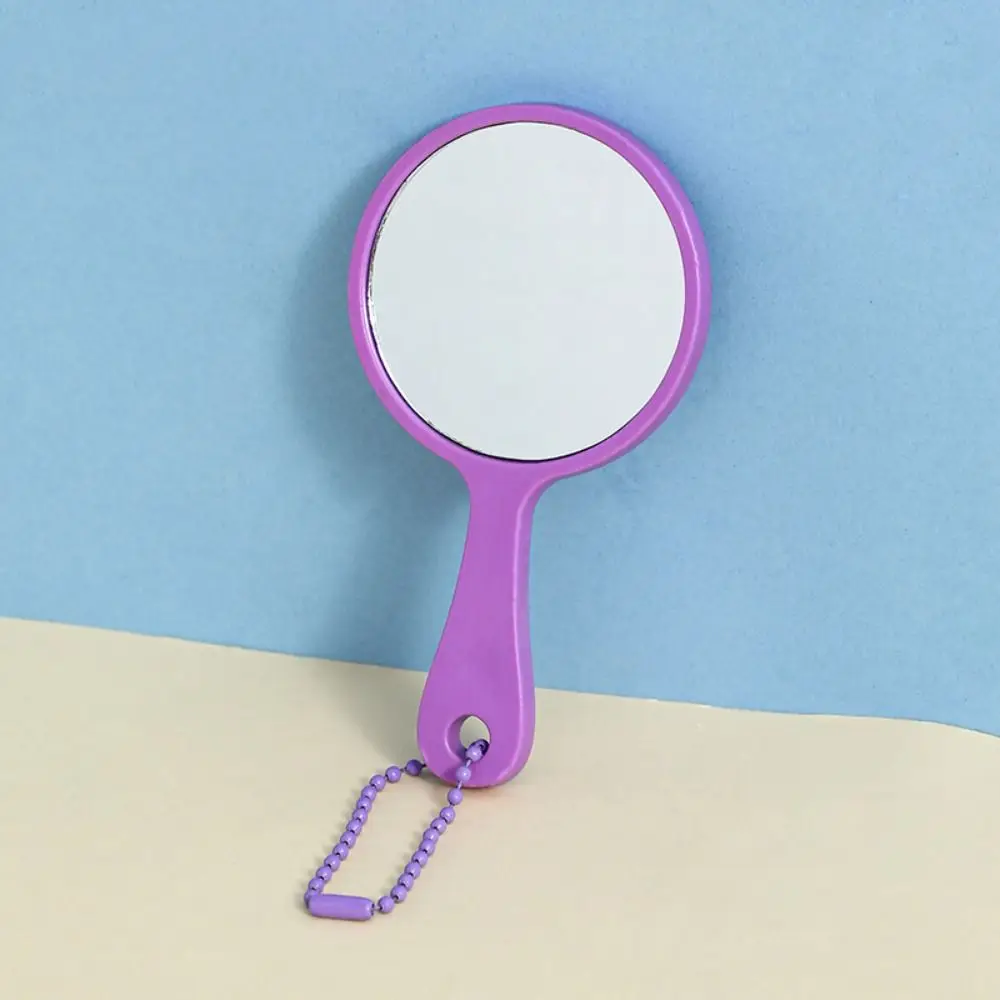 Hanging Compact Mirror with Key Ring Keyring Charms Mirror Pendant Pocket Mirror High-definition Single Side Travel Mirror