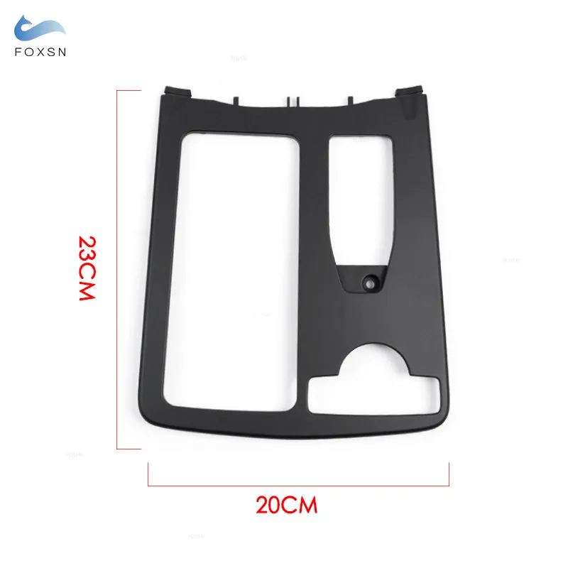 Lhd para mercedes benz w204 c180 c200 c300 w212 e300 acessórios do carro console central suporte de copo água obturador quadro exterior capa