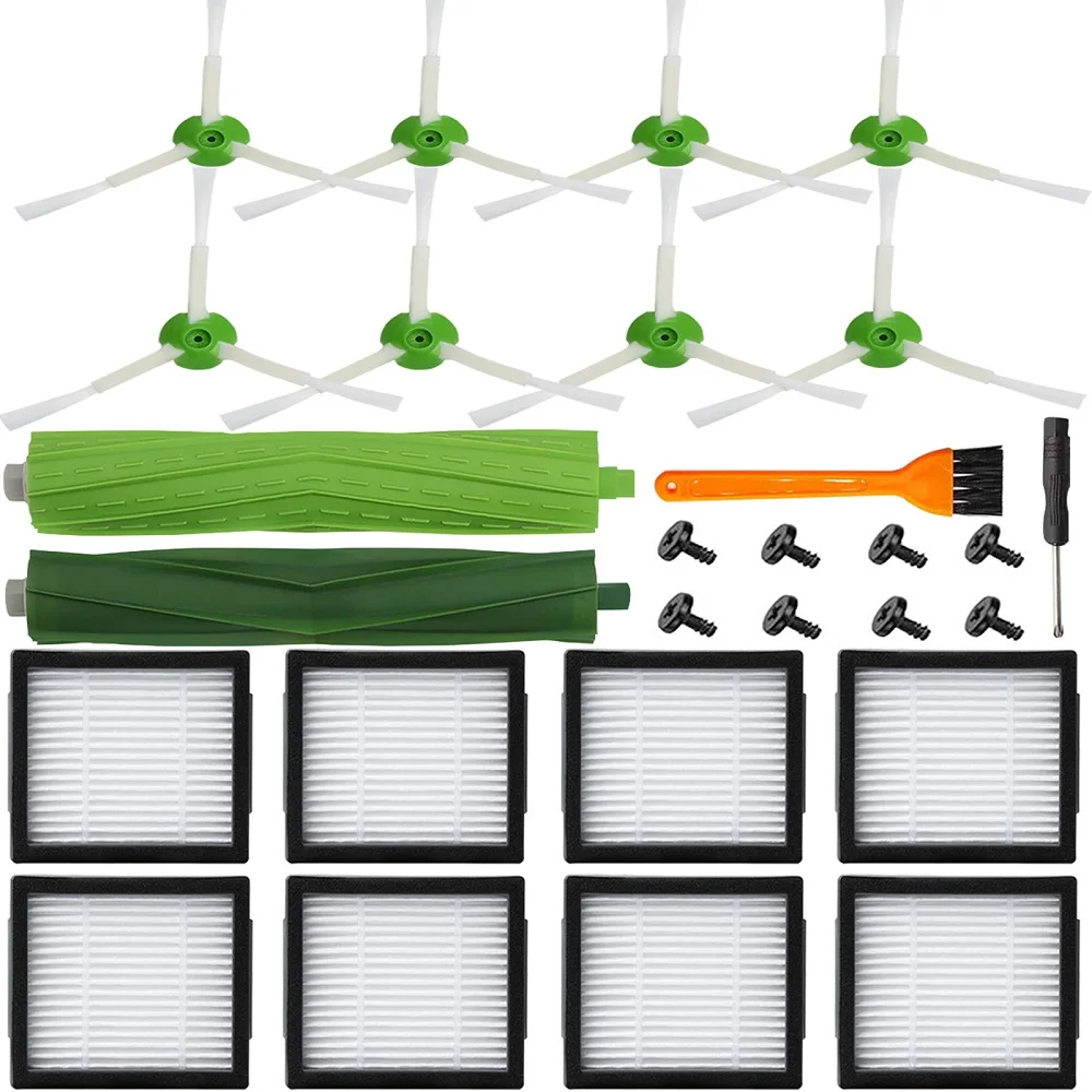 Suku Cadang Penggantian Sikat Penyapu Tepi Filter Sikat Multi Permukaan untuk IRobot Roomba E I & J Series E5 E6 I7 I6 I3 I4 I8 Plus J7