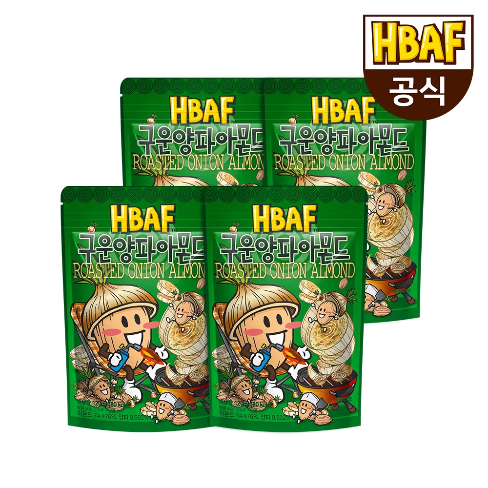 HBAF Roasted Onion Almond 120g 4ea Set