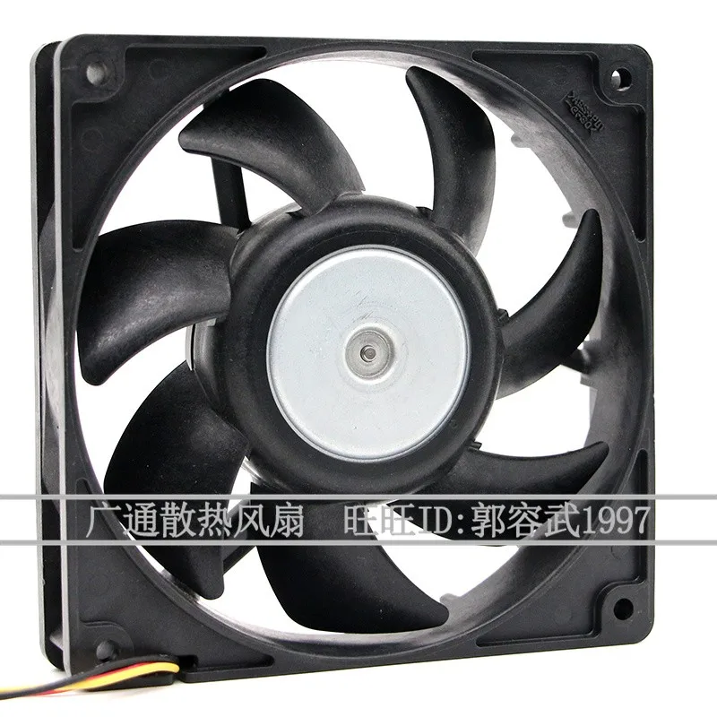 Original 9G1212H4D03 120 * 120 * 25MM DC12V 0.31A 12CM 3-wire dual ball chassis server Cooling fan