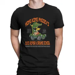 Men's Driving School T Shirts Hong Kong Phooey 100% Cotton Tops Vintage Short Sleeve Round Collar Tees Gift Idea T-Shirts