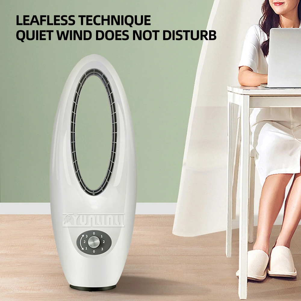 Бытовой электрический вентилятор без листьев с 3-й скоростью ветра, вертикальный вентилятор кондиционера