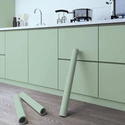 Matte Solid Color Wallpaper DIY Self-Adhesive Room Decor Parlor Bedroom TV Background Wall Sticker Old Furniture Waterproof Film