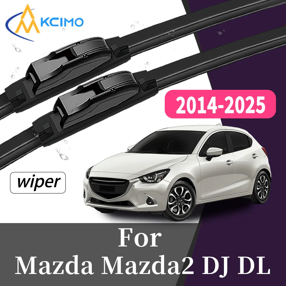 

All-Weather Wear-Resistant Front Windscreen Wiper Blades For Mazda Mazda2 DJ DL 2014-2025 High Quality Windshield kit 2Pcs