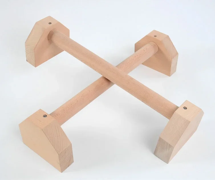 Wooden Beautiful Smooth Non-slip Push-up Stand Handle Yoga Gymnastic Training Accessories Push Up Handles