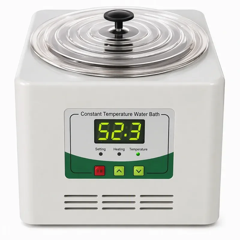 Digital Water Bath 300W RT-100℃ ±0.3℃ Single Hole Lab Heater for Milk Warming & Boiling 220V