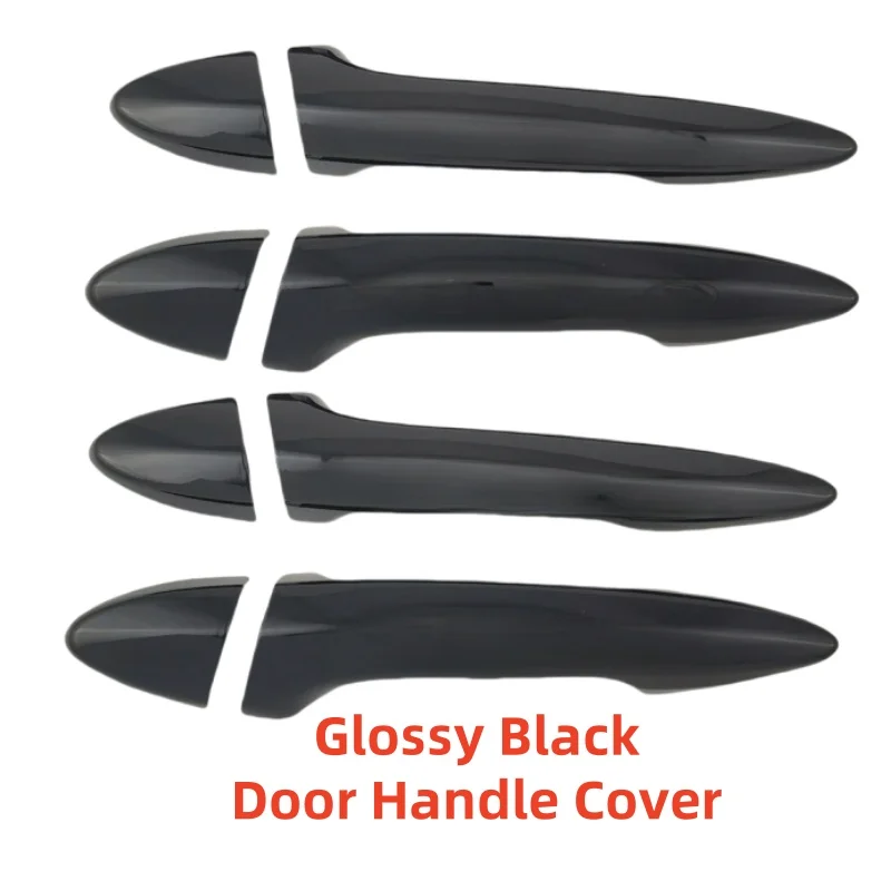 Car Upgrade Sticker ABS Gloss Black Accessorie Plated Exterior Door Handle Cover Trim Paste Style For Lexus LS LS460 LS600h